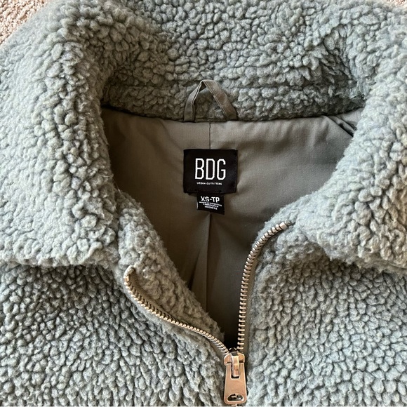 BDG Theo Fleece Teddy Jacket Size XS - Picture 3 of 4